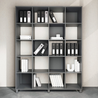 Стеллажная система Лебер на металлокаркасе 5х4